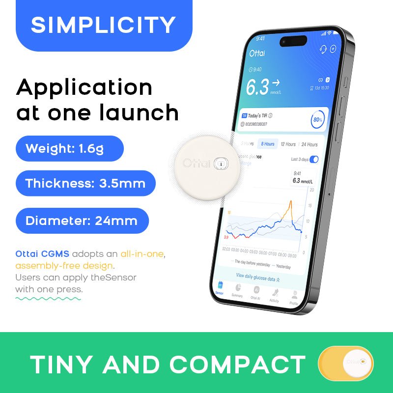 Ottai Continuous Glucose Monitoring System - Ottai MY